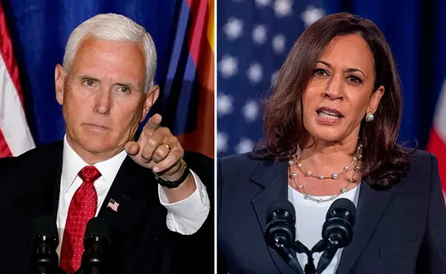 US Election 2020 VP Candidates Kamala Harris Mike Pence Debate Today - Sakshi