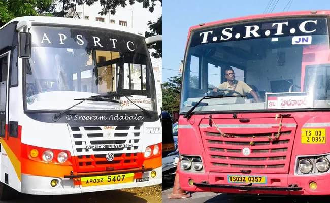 Story On Telangana Andhra Pradesh Interstate Bus Services - Sakshi