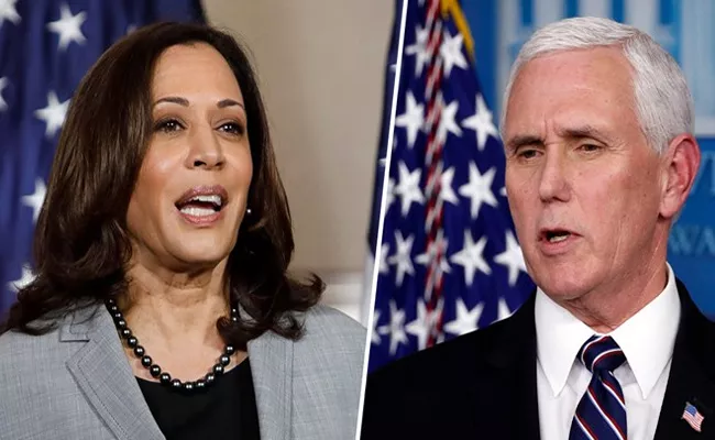 Kamala Harris And Mike Pence Debate In America - Sakshi