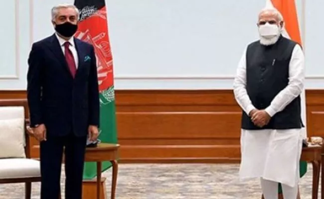 PM Narendra Modi Meets Afghanistan Diplomat Abdullah - Sakshi