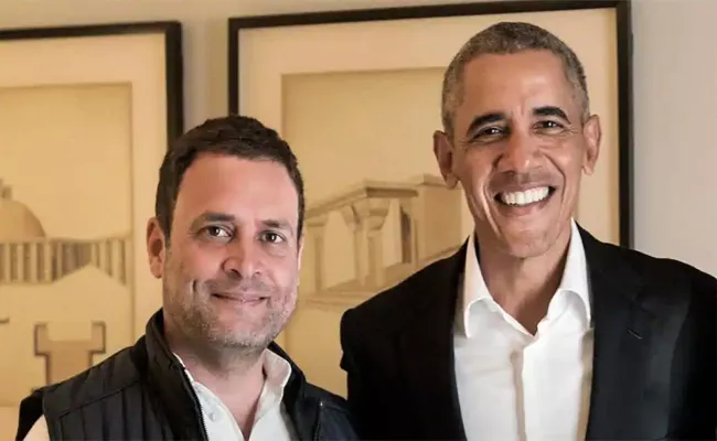 Eager To Impress.. Barack Obama Book On Rahul Gandhi - Sakshi