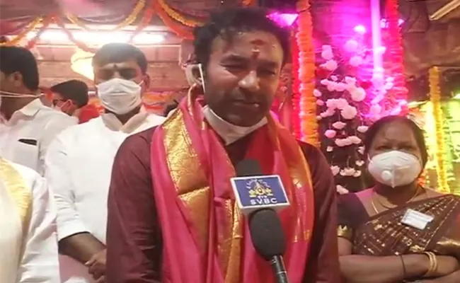 Diwali 2020: Kishan Reddy, YV Subbareddy Visits Tirumala - Sakshi