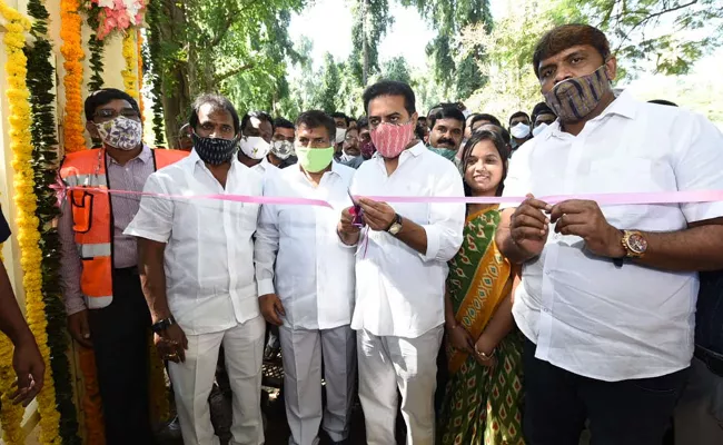 KTR Inaugurates Panchatatva park in Indira Park - Sakshi