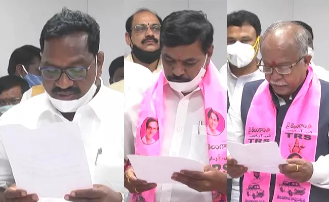 Newly Elected MLCs GorEti Venkanna and 2 Others Were Sworn In - Sakshi