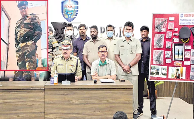 Hyderabad Taskforce Police Arrest Fake Army Officer - Sakshi