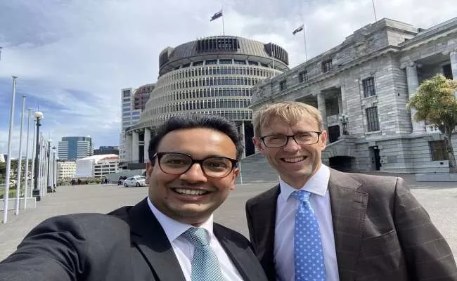 New Zealand MP Gaurav Sharma Takes Oath In Sanskrit - Sakshi