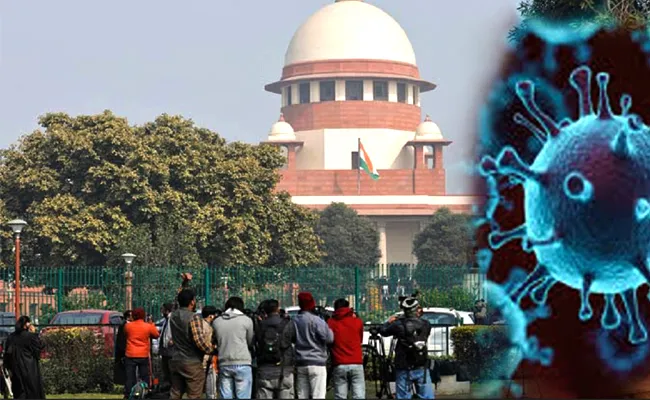 Strict COVID-19 Rules on Card as Supreme Court Asks Centre - Sakshi