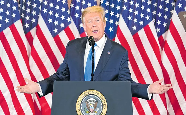 President Donald Trump says postal ballots lead to widespread fraud - Sakshi