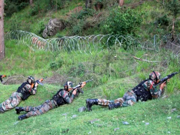 Pak Troops Firing And Shelling Mortars Along The LoC In Mankote Sector - Sakshi