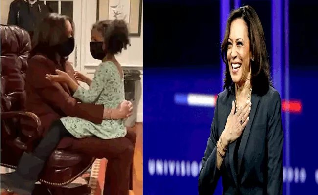 Kamala Harris Chat With Grandniece Wins Netizens Hearts - Sakshi