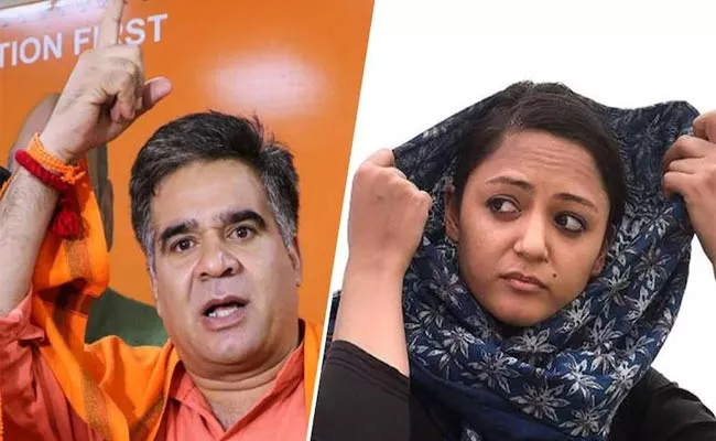 Shehla Rashid Desa Drohi bjp leader Ravinder Raina - Sakshi