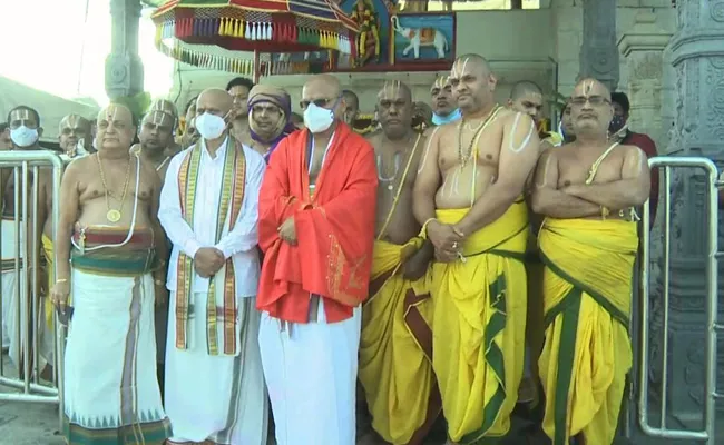 Balalaya Samprokshanam In Temple Of Sri Varaha Swamy - Sakshi