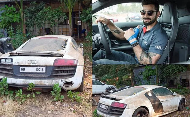 Kohlis First Audi R8 Car Seen Lying In The Police Station - Sakshi