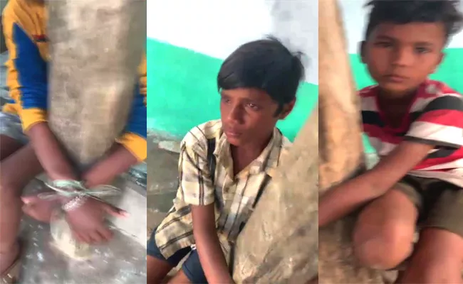 Children Harassed By Shop Owner In Kaleswaram Became Viral - Sakshi