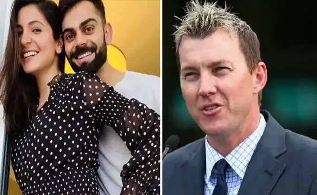 Brett Lee welcomes Virat Kohli and Anushka Sharma To Australia - Sakshi