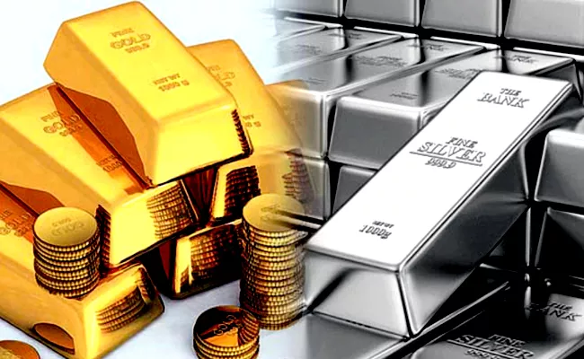 Gold, Silver gains second consecutive day - Sakshi