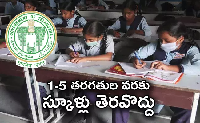 Schools Closed In Telangana This Academic Year - Sakshi