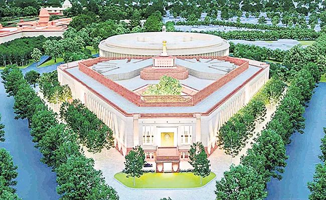 Bhoomi pujan for new Parliament building will be on 10 December - Sakshi