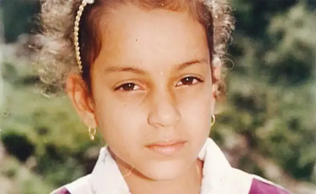 Bollywood Actress Kangana Ranaut Shares Her Childhood Pic - Sakshi