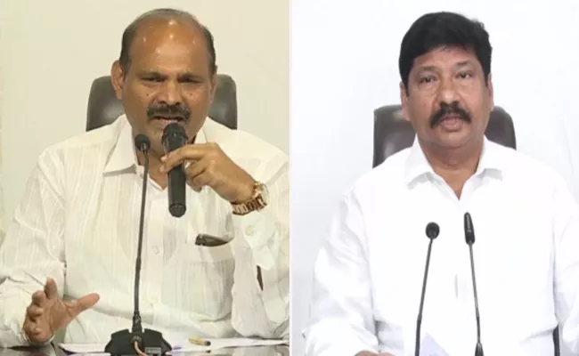 Ysrcp Mlas Parthasaraty, Jogi Ramesh Slams Chandrababu - Sakshi