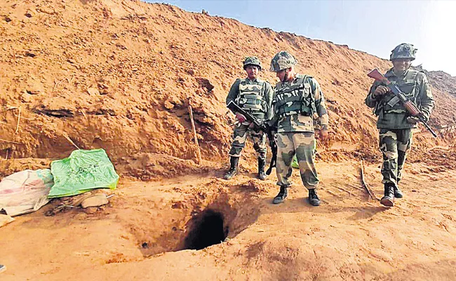 BSF Detects 150 Meter Tunnel Along India Pakistan In Jammu - Sakshi