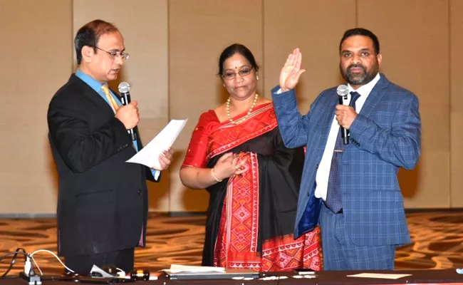 Bhuvanesh Boojala sworn In As The Next President In America - Sakshi