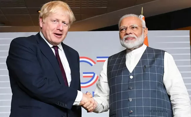 UK PM Boris Johnson invites PM Narendra Modi to G7 summit - Sakshi