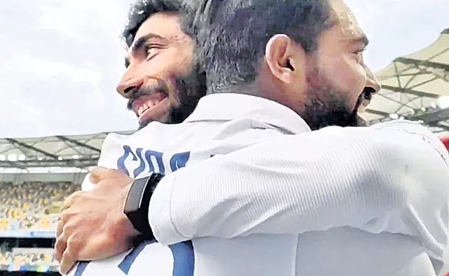 Mohammed Siraj Claims Five Wickets On Warm Hug By Jasprit Bumrah - Sakshi