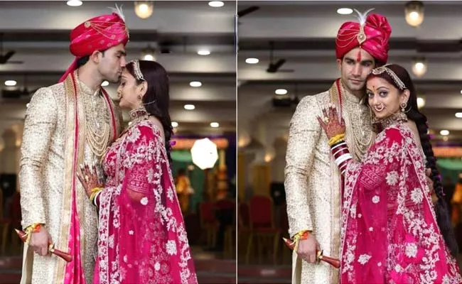 Boxer Pardeep Kharera Married Actress Manasi Naik - Sakshi