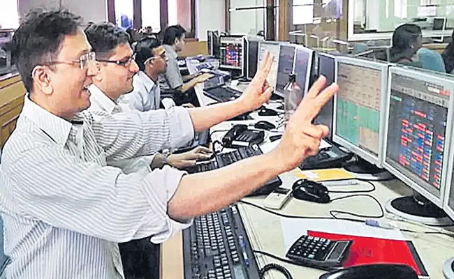 Sensex ends at record high of 49,792 Nifty at 14,644 points - Sakshi