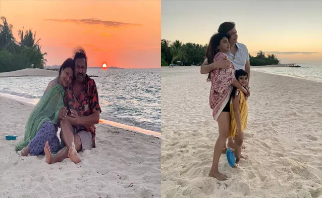 Manchu Lakshmis Maldives Vacation With Family Photo Viral  - Sakshi