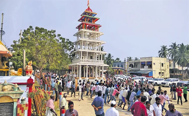 Trial run for Antarvedi temple new chariot - Sakshi