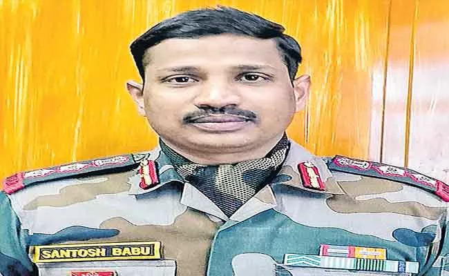 Colonel Santosh Babu Awarded With Maha Vir Chakra - Sakshi