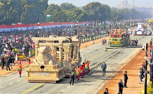 Republic Day celebrations at AP Bhavan as grand level - Sakshi