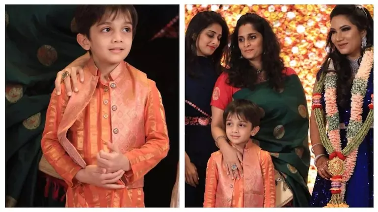 Ajith Son Aadvik and Wife Shalini Photos From A Wedding Go Viral - Sakshi