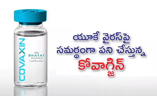 Covaxin Effectively NeutralisesUK Covid Strain: Bharat Biotech - Sakshi