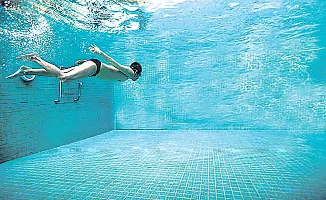 Luxury Swimming Pool Construction Work Begins In Hyderabad - Sakshi