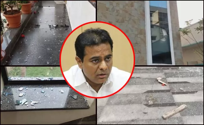 Minister KTR Condemns BJP Attack On Dharma Reddy Home - Sakshi