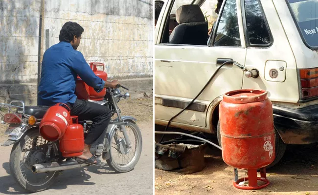 Subsidized Gas Is Being Dumped In Mini Cylinders Agains Rules - Sakshi