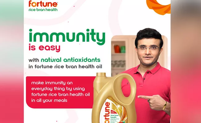 Fortune halts cooking oil ads featuring Sourav Ganguly - Sakshi