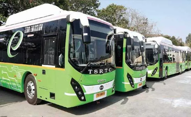 Efforts Are Underway To Reclaim Electric Buses For Telangana - Sakshi