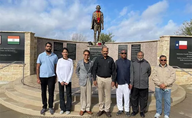 Telugu Association Of North Texas Tribute To Mahatma Gandhi - Sakshi