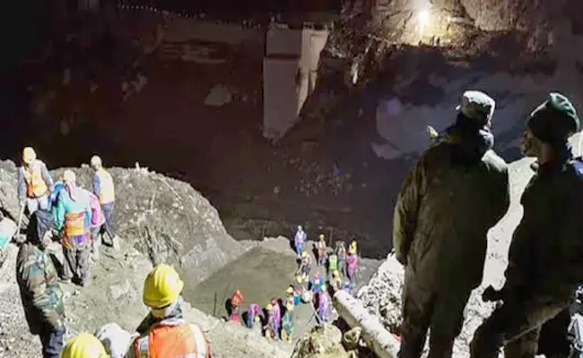 Uttarakhand Disaster Lake Forming Above Raini Village Near Tapovan - Sakshi