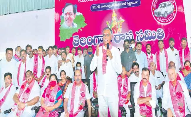 Harish Rao Launches TRS Membership Drive In Siddipet - Sakshi