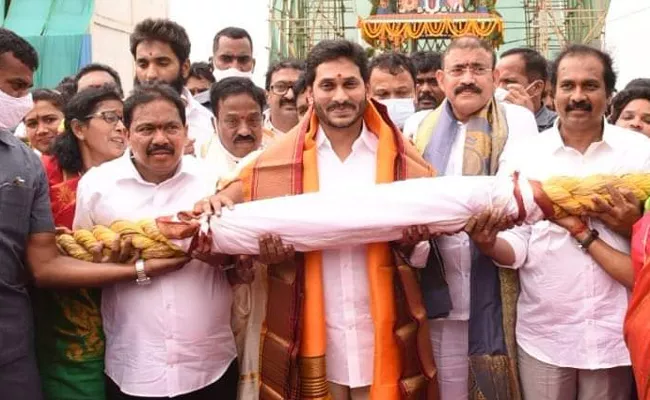 CM YS Jagan Inaugurated Antarvedi New chariot - Sakshi