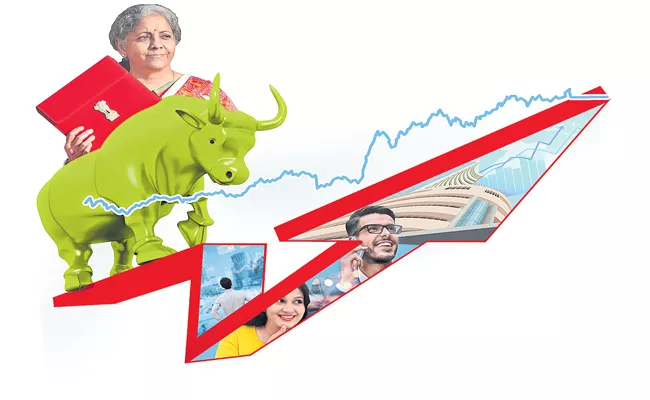 Sensex tops 48,600 and Nifty above 14,000 as investors welcome Budget - Sakshi