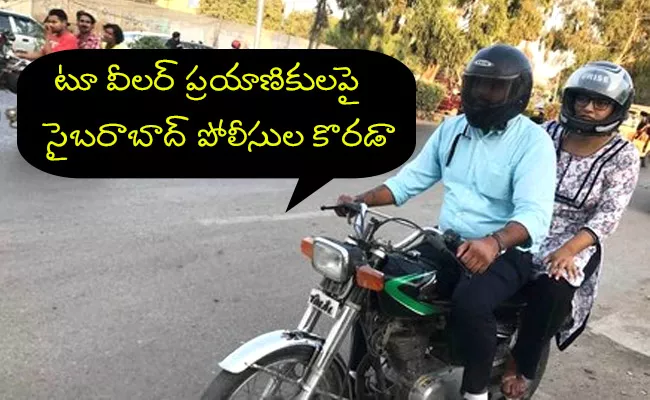 Hyderabad Police: Helmets Compulsory For Pillion Riders As Well - Sakshi