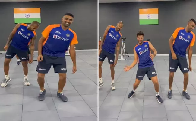 Watch Team India Cricketers Hillarious Dance For Master Movie Song - Sakshi