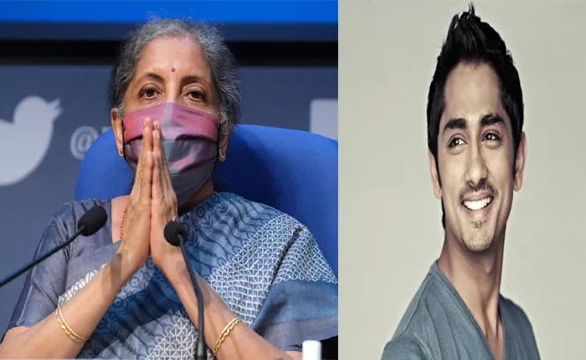 Fuel price : Actor Siddharth takes a jibe at Finance Minister  - Sakshi