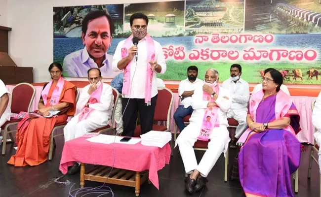 Minister KTR Comments On MLC Candidate Surabhi Vani Devi - Sakshi